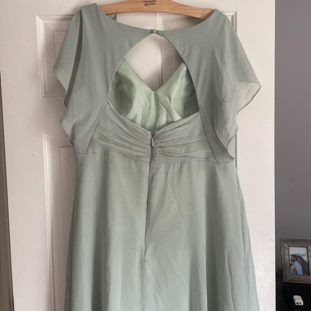 Azazie Rylee Dusty Sage Bridesmaid Dress